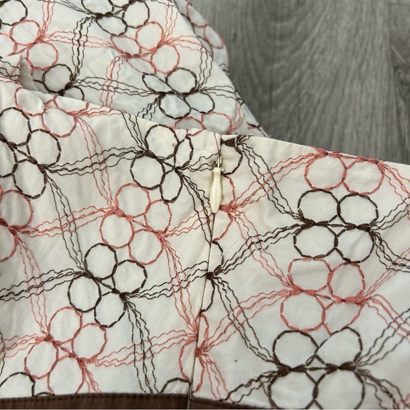 Vintage LOFT Y2K Cotton Tanktop Coastal Beach Babydoll Beaded Tropical Size 12 - Picture 5 of 6